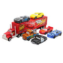 Conjunto de 6-7 peças de carros de corrida de metal fundido da Disney Pixar Car 3, 2 e 1: Relâmpago McQueen, Caminhão Mack, Jackson e Storm. Brinquedo Dinoco Racer para meninos.