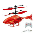 Helicóptero de indução com controle remoto resistente a impactos, drone de brinquedo suspenso de modo duplo com luzes.