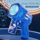 Máquina de Bolhas de Sabão Elétrica Automática com 10 Furos, Ideal para Crianças em Idade Pré-Escolar e Presentes para Jardim de Infância (Sem Pilhas ou Água para Bolhas)