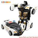 Carrinho Esportivo Robô Transformável de Brinquedo, Sem Pilhas, Presente Educativo para Crianças, Veículo Colorido em Miniatura para Brincar e Aprender