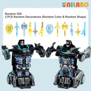 Carrinho Esportivo Robô Transformável de Brinquedo, Sem Pilhas, Presente Educativo para Crianças, Veículo Colorido em Miniatura para Brincar e Aprender