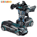 Carrinho Esportivo Robô Transformável de Brinquedo, Sem Pilhas, Presente Educativo para Crianças, Veículo Colorido em Miniatura para Brincar e Aprender