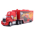 Miniatura de caminhão em miniatura do filme Carros 3 da Pixar, com os personagens Relâmpago McQueen, Jackson e Storm Ramirez. Brinquedo infantil para presente.