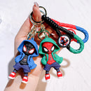 Chaveiro Marvel Homem-Aranha Boneco Fofo Widget Figuras de Ação Vingadores Homem de Ferro Capitão América Bolsa Chaveiro Widget Presentes de Aniversário