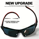 1Óculos de Sol Esportivos Polarizados Masculinos /3PCS Leves com Visão Noturna para Ciclismo, Direção, Pesca e Moda com Lentes Espelhadas