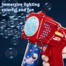 Máquina de Bolhas de Sabão Elétrica Automática com 10 Furos, Ideal para Crianças em Idade Pré-Escolar e Presentes para Jardim de Infância (Sem Pilhas ou Água para Bolhas)