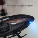 Helicóptero de indução com controle remoto resistente a impactos, drone de brinquedo suspenso de modo duplo com luzes.