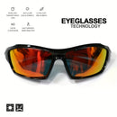 1Óculos de Sol Esportivos Polarizados Masculinos /3PCS Leves com Visão Noturna para Ciclismo, Direção, Pesca e Moda com Lentes Espelhadas