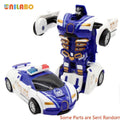 Carrinho Esportivo Robô Transformável de Brinquedo, Sem Pilhas, Presente Educativo para Crianças, Veículo Colorido em Miniatura para Brincar e Aprender