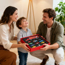 Caixa de presente com 12 peças de carros Disney Pixar, miniaturas de metal fundido do Relâmpago McQueen, brinquedo de caminhão do Tio Jackson para aniversário de menino.
