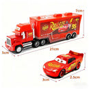 Caixa de presente com 12 peças de carros Disney Pixar, miniaturas de metal fundido do Relâmpago McQueen, brinquedo de caminhão do Tio Jackson para aniversário de menino.