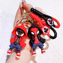 Chaveiro Marvel Homem-Aranha Boneco Fofo Widget Figuras de Ação Vingadores Homem de Ferro Capitão América Bolsa Chaveiro Widget Presentes de Aniversário