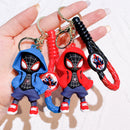 Chaveiro Marvel Homem-Aranha Boneco Fofo Widget Figuras de Ação Vingadores Homem de Ferro Capitão América Bolsa Chaveiro Widget Presentes de Aniversário