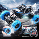 Carrinho de controle remoto com luzes coloridas piscantes, rodas de borracha, brinquedo off-road ideal para presentes de Natal para crianças.