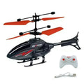 Helicóptero de indução com controle remoto resistente a impactos, drone de brinquedo suspenso de modo duplo com luzes.