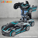 Carrinho Esportivo Robô Transformável de Brinquedo, Sem Pilhas, Presente Educativo para Crianças, Veículo Colorido em Miniatura para Brincar e Aprender