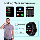 Relógio Inteligente 2025 com Tela Colorida de 2,01 Polegadas, Compatível com Android e iOS, Bluetooth para Atender Chamadas, Rastreador de Atividades Físicas, Feminino e Masculino.