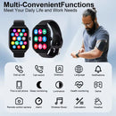 Relógio Inteligente 2025 com Tela Colorida de 2,01 Polegadas, Compatível com Android e iOS, Bluetooth para Atender Chamadas, Rastreador de Atividades Físicas, Feminino e Masculino.