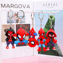Chaveiro Marvel Homem-Aranha Boneco Fofo Widget Figuras de Ação Vingadores Homem de Ferro Capitão América Bolsa Chaveiro Widget Presentes de Aniversário