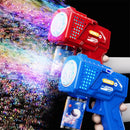Máquina de Bolhas de Sabão Elétrica Automática com 10 Furos, Ideal para Crianças em Idade Pré-Escolar e Presentes para Jardim de Infância (Sem Pilhas ou Água para Bolhas)