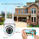 8MP WiFi Security Camera 2.4G Home Surveillance with PTZ IR Night Vision Motion Detection Child Monitoring 2 Antennas